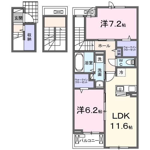 ココ　ラ　フェリーチェＢ 303号室 間取り
