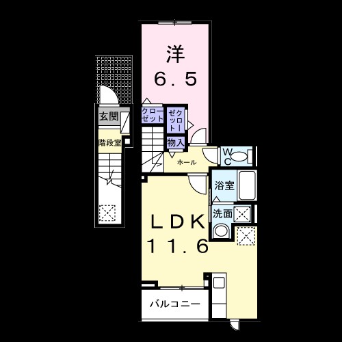 ココ　ラ　フェリーチェＡ 205号室 間取り