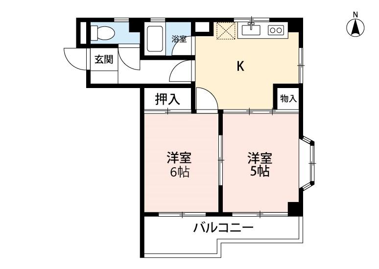 キャッスルイン 401号室 間取り
