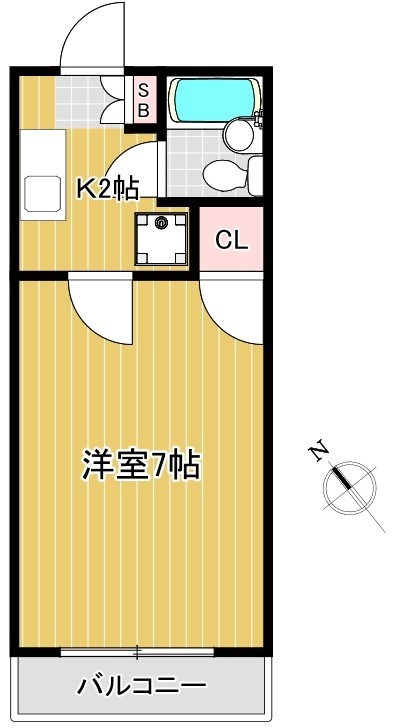 ツインテラス鷺宮B棟 202号室 間取り