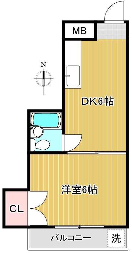 ラフォーレ永福 102号室 間取り