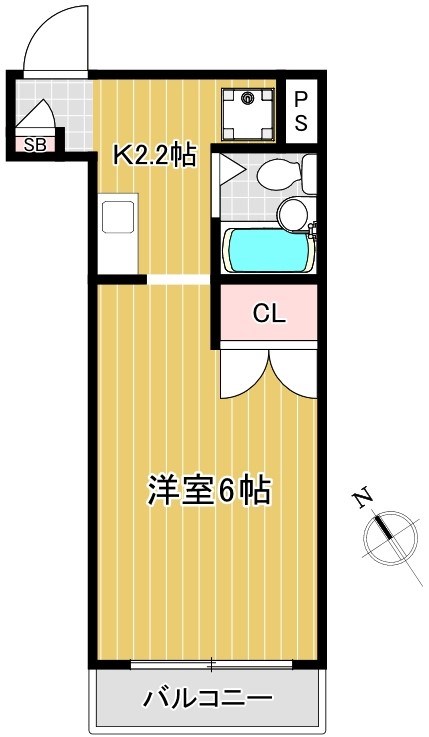 ロングヒルズ阿佐谷 203号室 間取り