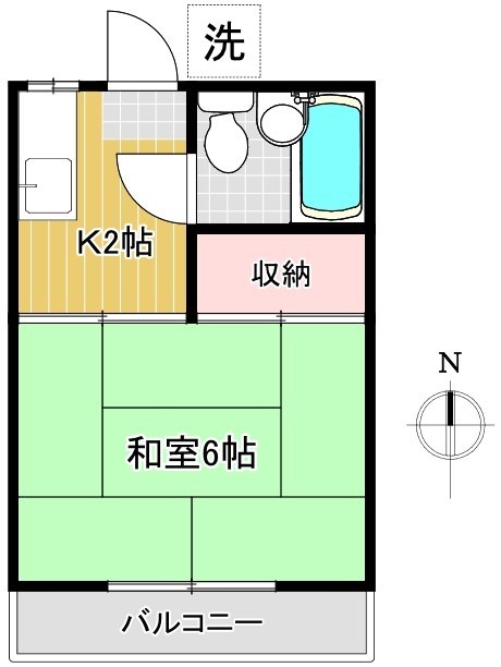 トーシンコーポ 202号室 間取り