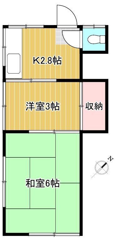 佐藤アパート 6号室 間取り