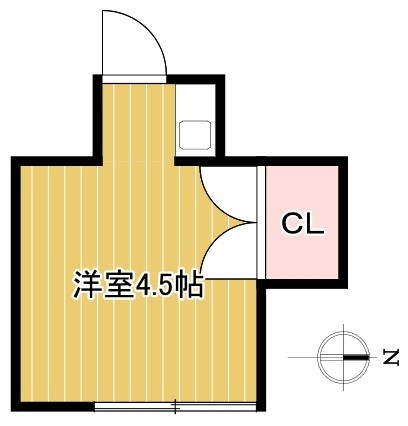 鶴岡荘 C号室 間取り
