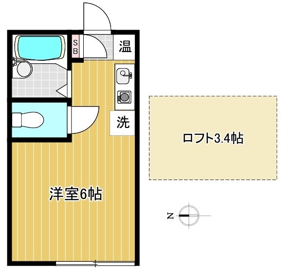 メゾンARAI Ⅱ 間取り図