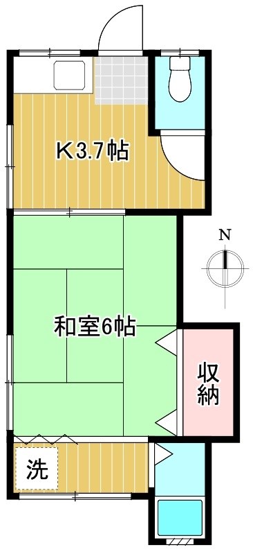 西山荘 間取り図