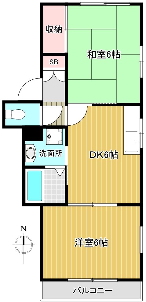 サンハイツ吉祥寺2号館 間取り図