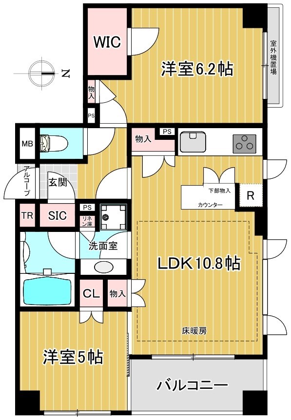コンフォルテハイム中野 間取り図