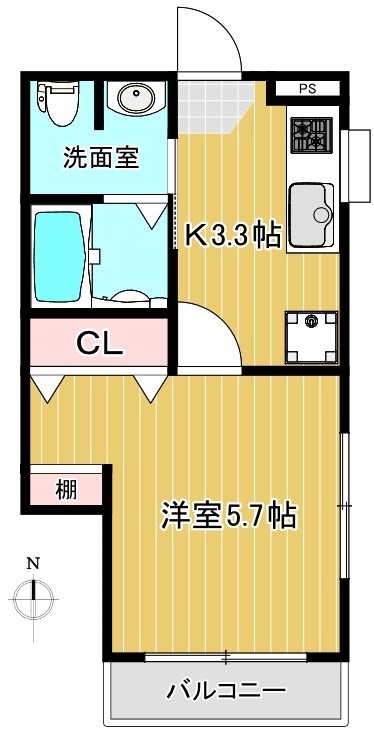 グレイシャス南台 間取り