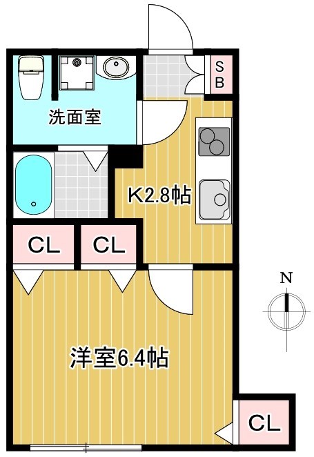 エムズ上高田 間取り図