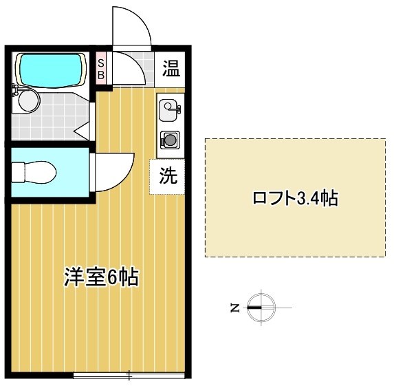 メゾンARAI Ⅱ 間取り図