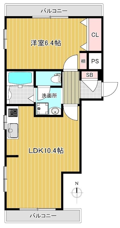 グレイシャス南台 間取り