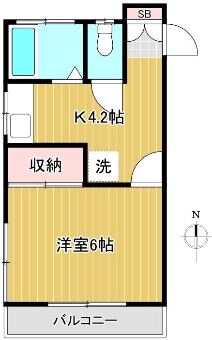 碧水アパート 間取り図