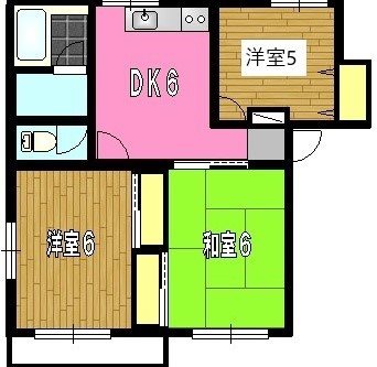 スカイコートB 間取り