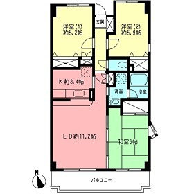 パークヒルズ中田 間取り