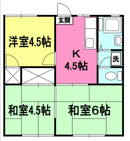 ハイツ下原A 間取り