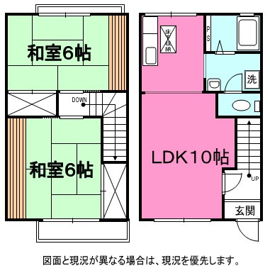 リバーサイド中戸川A 間取り