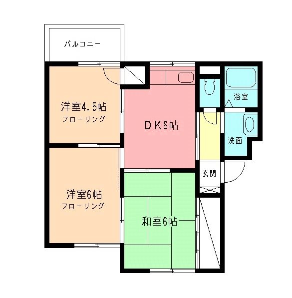 ハイムサエグサ　Ｄ 間取り