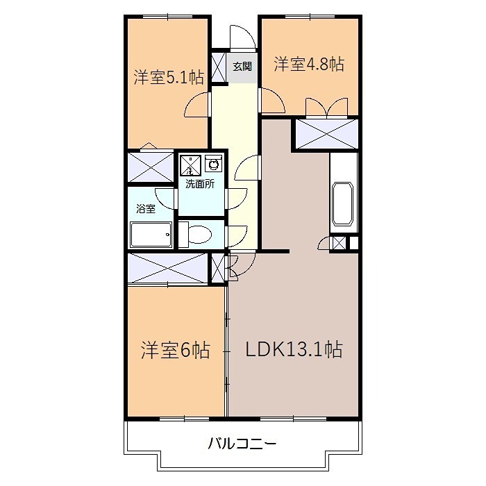 エスポアール高森 間取り