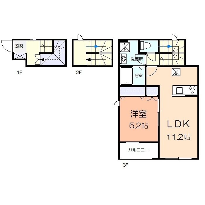 メゾンブルークレール 間取り