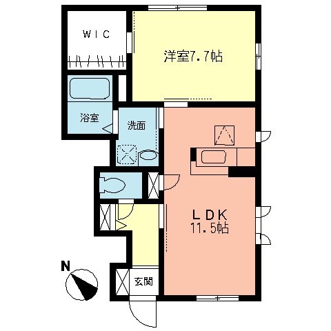 アクタス湘南Ⅰ 間取り