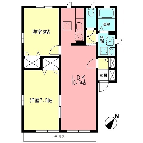 エスポワール立野Ｃ 間取り