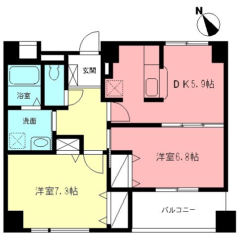 アズーロ多摩 間取り