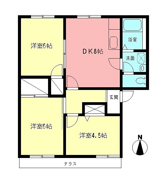 ドミールエビナ壱番館 間取り