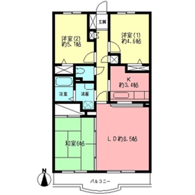 クレール湘南 間取り