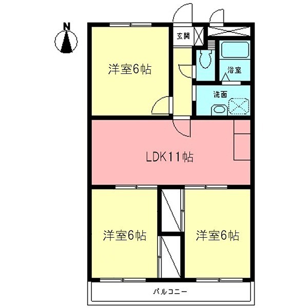ソレイユ楠 間取り