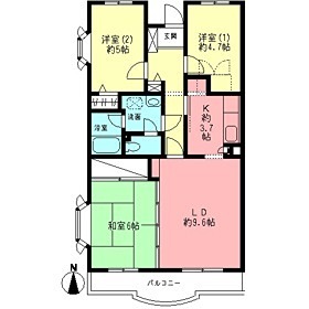 ベルドミール鶴川 間取り