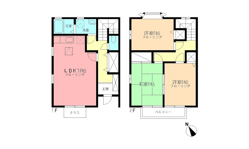 アダージョ東山田 間取り