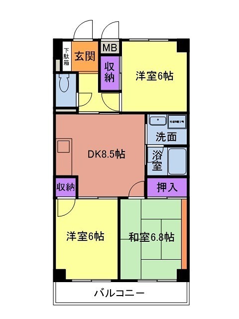 ディアコート静 間取り