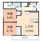 アメニティー相模原市緑区東橋本４丁目アパート 間取り