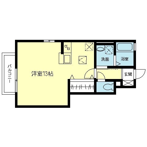 ウエスト・ベルグ鎌倉Ｄ 間取り