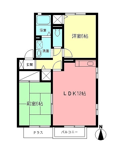 サニーフローラＢ 間取り