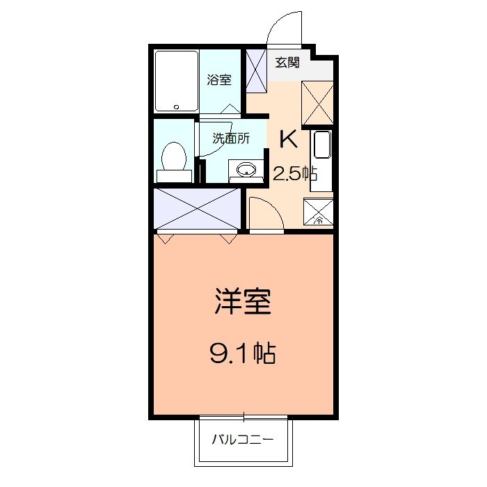 メゾン・ベルグⅡ 間取り