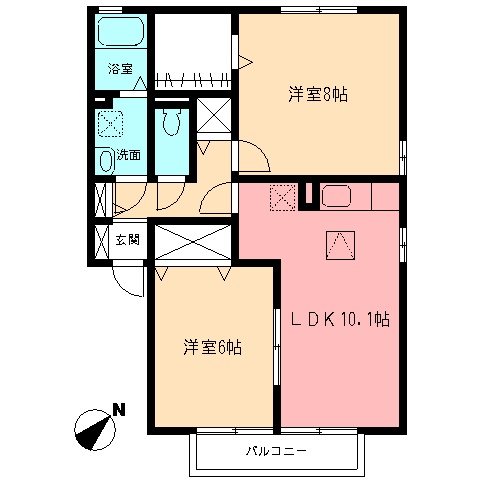 マノワール．ヒサシⅡ 間取り