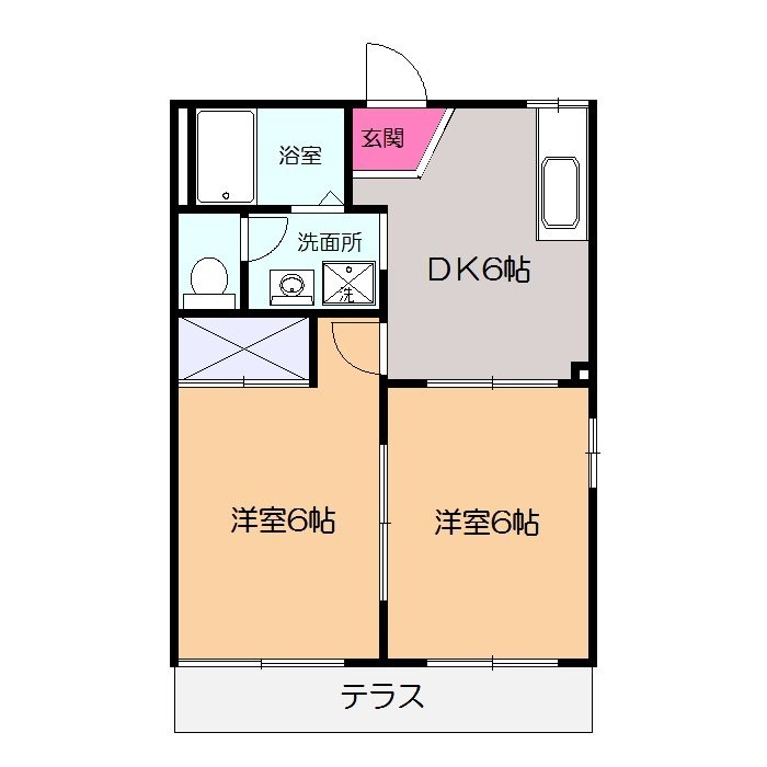プランドール若林 間取り