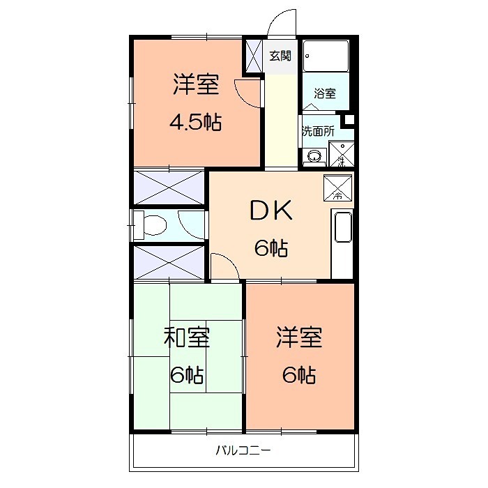 コーポウエキＡ 間取り