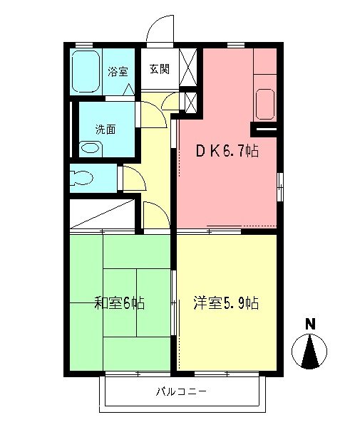 リバーパークＢ 間取り