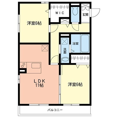 エル・ラヴィーヌＢ 間取り