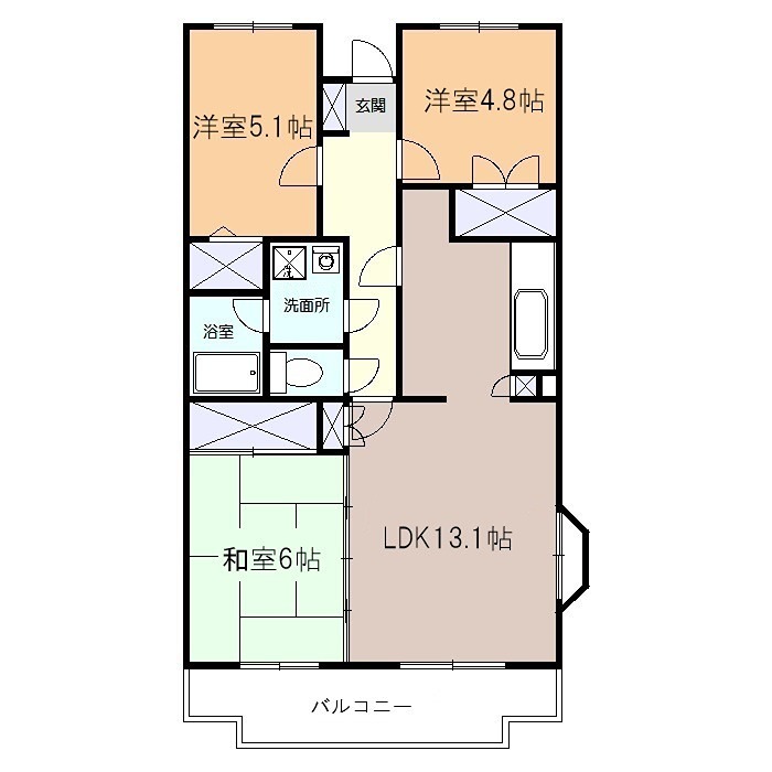エスポアール高森 間取り
