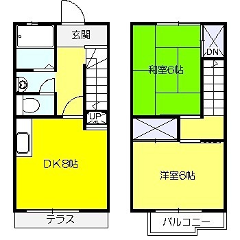 テラスいざわＡ 間取り