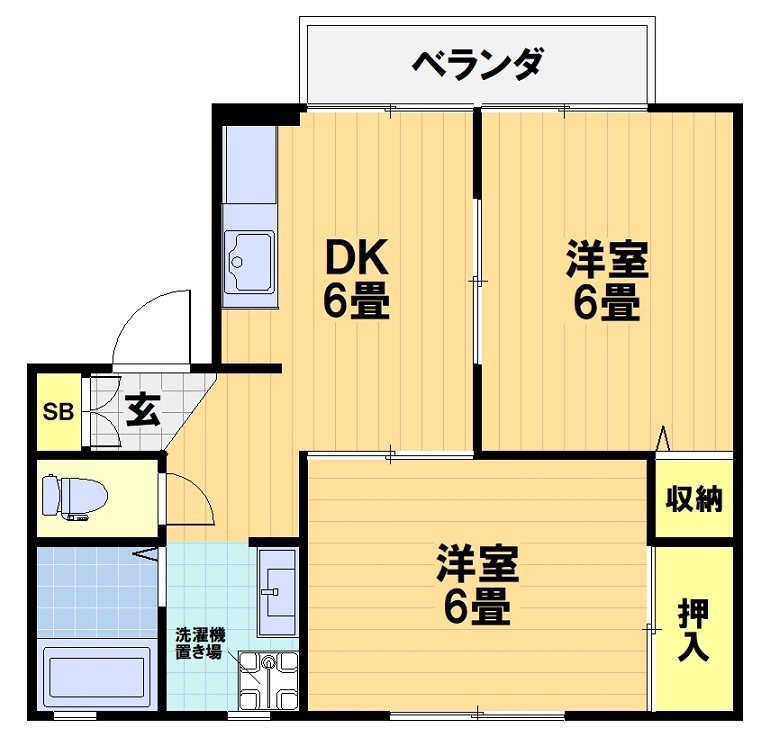セジュール西山 間取り