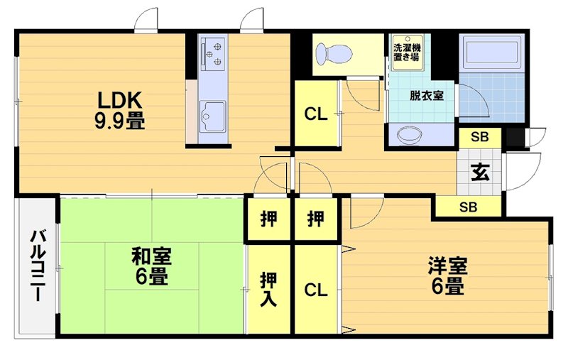 レジディア太秦 間取り