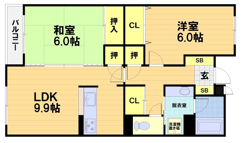 レジディア太秦 間取り