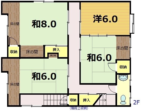 城陽市役所横2階貸事務所 間取り