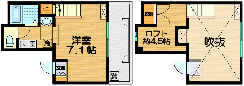 カレラ・デ・オエステ 間取り